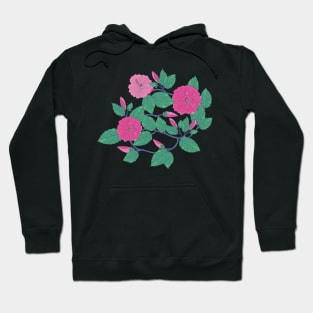 Pink Hibiscus Flowers Hoodie